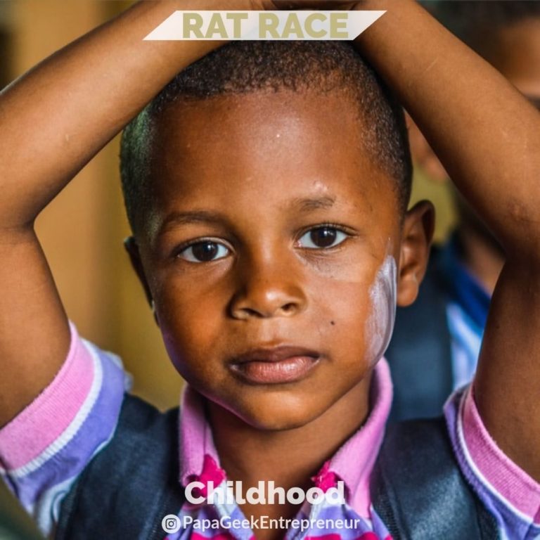 Lire la suite à propos de l’article a typical view of the Rat Race: Childhood